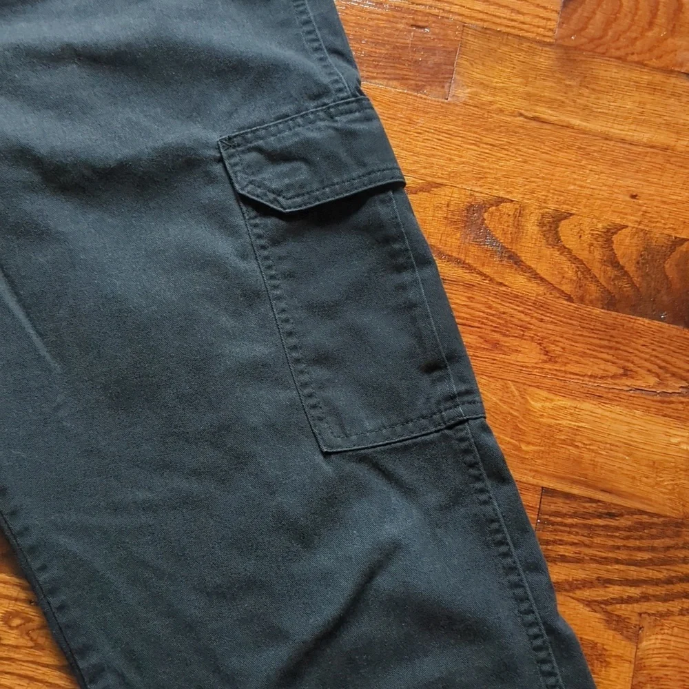 Wrangler Black Cargo Pants Durable Outdoor Style 36x34